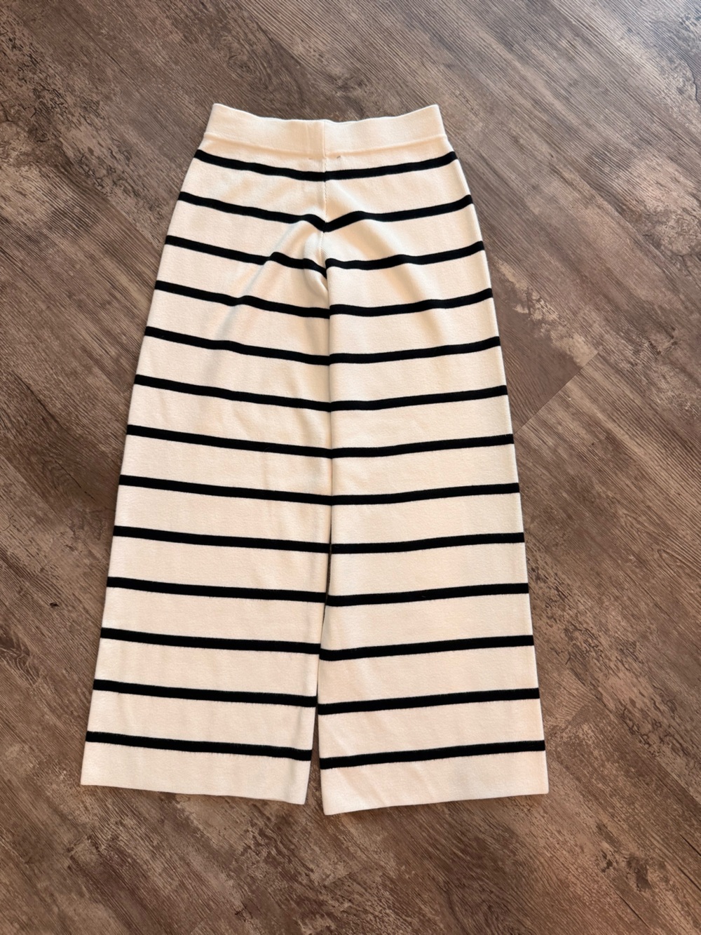 VICI Black and Cream Striped Knit Lounge Pant - Picture 2 of 8